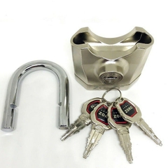 Ổ khóa báo động chống trộm ZORO,7 phân,chìa xe hơi,màu trắng