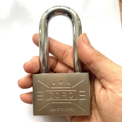 Ổ khóa ZORO 6 phân càng dài,chìa muỗng - khóa bấm không cần chìa