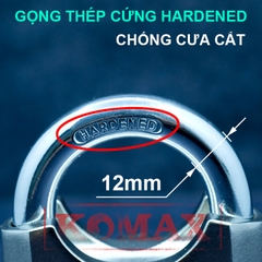Ổ khóa báo động chống trộm ZORO,7 phân,chìa xe hơi,màu trắng