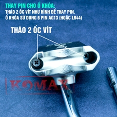 Ổ khóa báo động chống trộm ZORO,7 phân,chìa xe hơi,màu trắng
