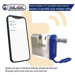 Ổ khóa vân tay cầu ngang chống cắt chịu lực MLOCK SPL703
