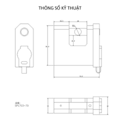 Ổ khóa vân tay cầu ngang chống cắt chịu lực MLOCK SPL703