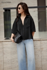 SM158LA - Sơ mi cổ V 2 túi ngực