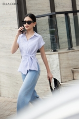 SM161LA - Sơ mi buộc nơ eo