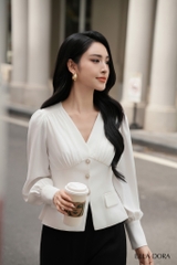 Sơ mi phối 2 nắp túi