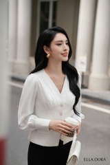 Sơ mi phối 2 nắp túi