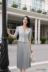 Áo kiểu cổ ve tay bồng