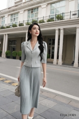 Chân váy dập li thẳng