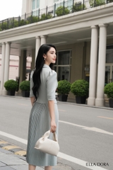 Áo kiểu cổ ve tay bồng