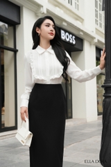 Chân váy chì dài xẻ sau