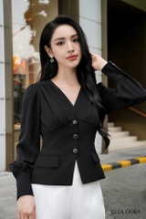 Sơ mi phối 2 nắp túi