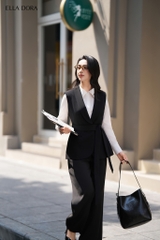 Blazer sát nách có dây buộc