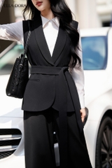 Blazer sát nách có dây buộc