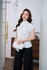 Áo xếp nếp vải Manggo