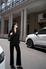 Blazer đen cúc đồng