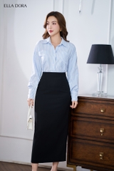 Sơ mi thô kẻ xanh