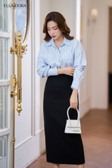 Chân váy chì dài xẻ sau