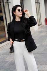 V21 - Blazer dáng suông không cúc