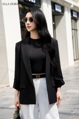 V21 - Blazer dáng suông không cúc