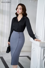 Sơ mi lụa dáng cơ bản