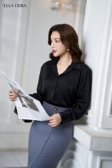 Chân váy đắp tà 1 cúc