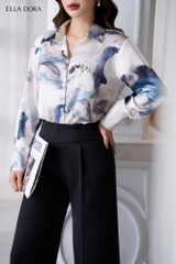 Sơ mi lụa dáng cơ bản