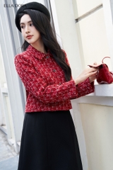 Áo khoác dạ Tweed đỏ