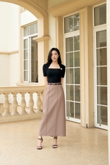 CV183LA - Chân váy chiết li nổi