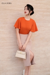 Chân váy chì dài xẻ trước