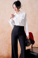 Q41LA - Quần li cạp ống loe