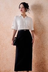 SM158LA - Sơ mi cổ V 2 túi ngực