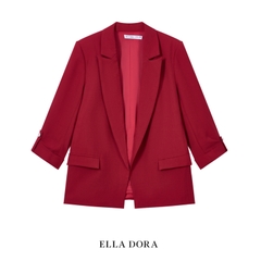 V21 - Blazer dáng suông không cúc