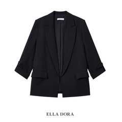 V21 - Blazer dáng suông không cúc