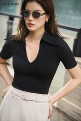 AT38LA - Áo thun cổ đức xẻ V