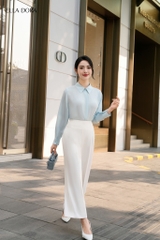 Quần cullote cạp cao