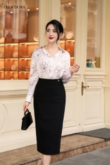 Chân váy đắp tà 1 cúc