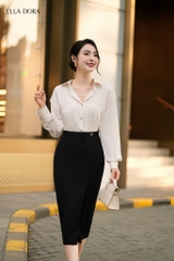 Chân váy đắp tà 1 cúc