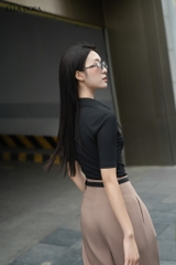 AT34LA - Áo polo cổ nhọn