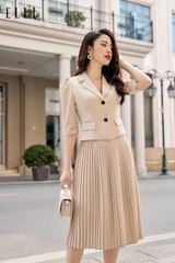 Áo kiểu cổ ve tay bồng