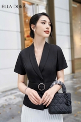 Áo kiểu cổ ve tròn