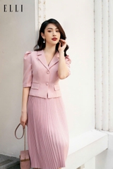 Áo kiểu cổ ve tay bồng