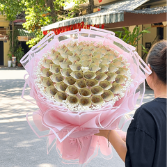 Bó Hoa Tiền 50 Tờ 10K Dáng Tròn – Món Quà Nhỏ Gửi Trọn Yêu Thương