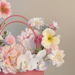 Lãng hoa lụa, hoa lan mix nhẹ nhàng