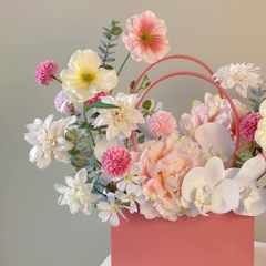 Lãng hoa lụa, hoa lan mix nhẹ nhàng