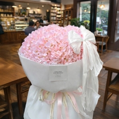 Cẩm Tú Cầu Lụa Màu Hồng Pastel