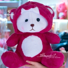 Gấu Bông Lena có mũ, thêu được tên lên gấu