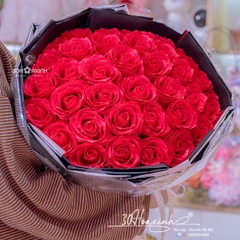 Bó Hoa Sáp 7 Lớp Màu Đỏ Sang Trọng