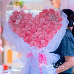 Hoa nhũ lấp lánh 50 bông màu hồng Galaxy
