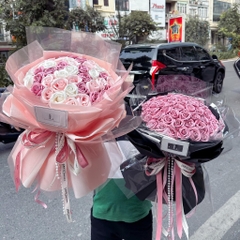 Bó hoa sáp thơm mix màu quyến rũ