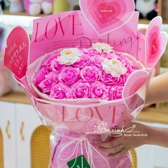 Hoa sáp màu hồng đậm